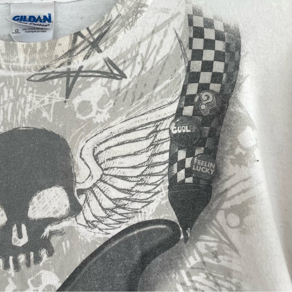ROCK Guitar Skull Graphic T-Shirt - Picture 7 of 9